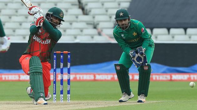 Bangladesh batsman Tamim Iqbal (L) plays a shot on his way to his century. (AFP) Bangladesh batsman Tamim Iqbal (L) plays a shot on his way to his century. (AFP)
