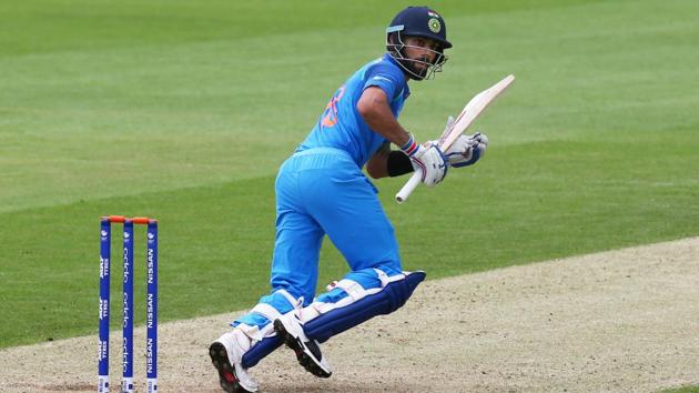India captain Virat Kohli during a warm-up match against New Zealand ahead of the ICC Champions Trophy 2017. (AFP) India captain Virat Kohli during a warm-up match against New Zealand ahead of the ICC Champions Trophy 2017. (AFP)