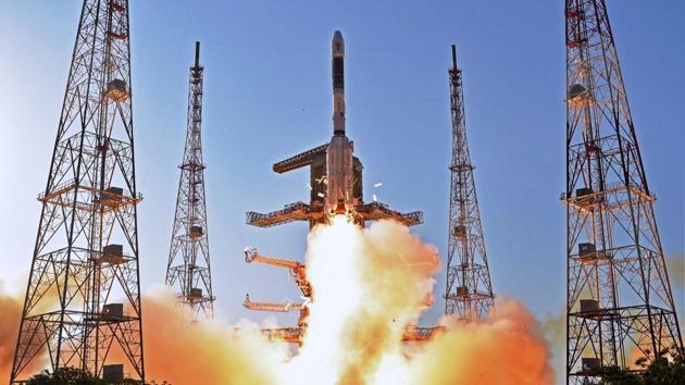 ISRO's communication satellite GSAT-9 on-board GSLV-F09 lifts off from Satish Dhawan Space Center in Sriharikota. (PTI File Photo) ISRO's communication satellite GSAT-9 on-board GSLV-F09 lifts off from Satish Dhawan Space Center in Sriharikota. (PTI File Photo)