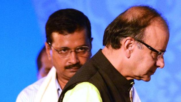 Delhi CM Arvind Kejriwal has been sued by Union finance minister Arun Jaitley who has sought Rs 10 crore as damages. (AFP File) Delhi CM Arvind Kejriwal has been sued by Union finance minister Arun Jaitley who has sought Rs 10 crore as damages. (AFP File)
