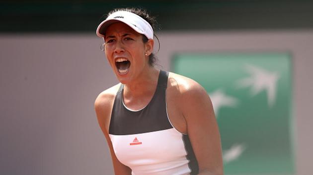Garbine Muguruza breezed into women’s singles second round with a straight-sets win over 2010 Roland Garros winner Francesca Schiavone. (Getty Images) Garbine Muguruza breezed into women’s singles second round with a straight-sets win over 2010 Roland Garros winner Francesca Schiavone. (Getty Images)