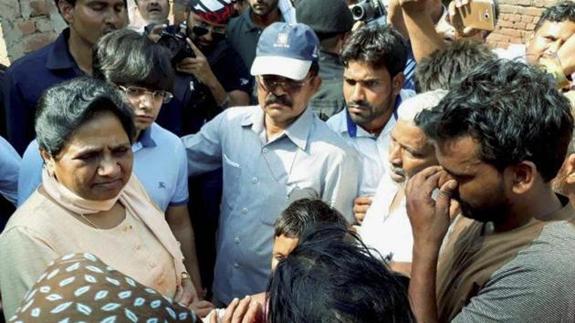 Dalit activists feared a political vacuum if Mayawati lost her strength and the BSP’s performance in the 2017 assembly polls confirmed their apprehension.(PTI File Photo) Dalit activists feared a political vacuum if Mayawati lost her strength and the BSP’s performance in the 2017 assembly polls confirmed their apprehension.(PTI File Photo)