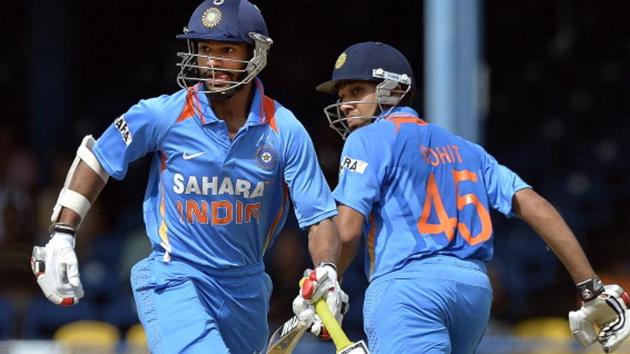 With Rohit Sharma back, Indian cricket team will be able to try out their regular ODI opening combo of Shikhar Dhawan and Rohit in its ICC Champions Trophy 2017 final warm-up match against Bangladesh cricket team at Kennington Oval in London on Tuesday. (Getty Images) With Rohit Sharma back, Indian cricket team will be able to try out their regular ODI opening combo of Shikhar Dhawan and Rohit in its ICC Champions Trophy 2017 final warm-up match against Bangladesh cricket team at Kennington Oval in London on Tuesday. (Getty Images)