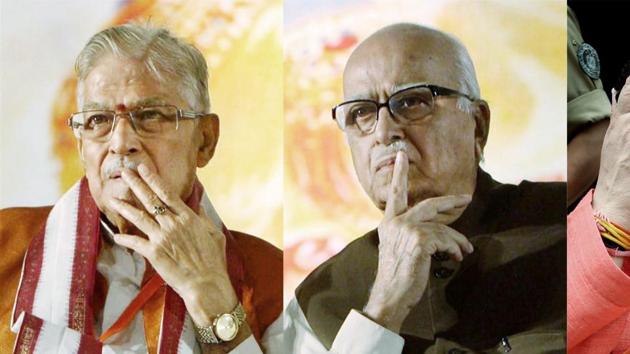File photo of BJP leaders L K Advani, Murli Manohar Joshi and Uma Bharti. They will appear at a CBI special court in Lucknow on Tuesday for charges to be framed after the Supreme Court last month restored criminal conspiracy charges against them in the Babri Masjid demolition case. (PTI PHOTO) File photo of BJP leaders L K Advani, Murli Manohar Joshi and Uma Bharti. They will appear at a CBI special court in Lucknow on Tuesday for charges to be framed after the Supreme Court last month restored criminal conspiracy charges against them in the Babri Masjid demolition case. (PTI PHOTO)