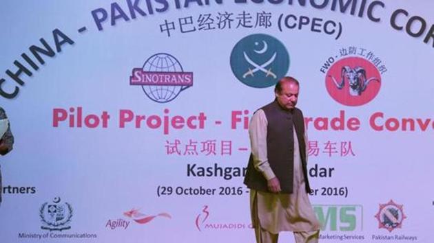 Pakistan's Prime Minister Nawaz Sharif at a ceremony related to the CPEC project in Gwadar port.(AFP File) Pakistan's Prime Minister Nawaz Sharif at a ceremony related to the CPEC project in Gwadar port.(AFP File)