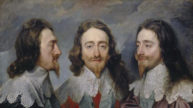 “Charles I in Three Positions” by Anthony van Dyck, (c.1635-6) (RMN-Grand Palais (musée du Louvre) / Christian Jean) “Charles I in Three Positions” by Anthony van Dyck, (c.1635-6) (RMN-Grand Palais (musée du Louvre) / Christian Jean)