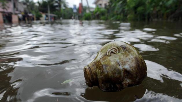 A doll’s head floats in floodwaters in Dodangoda village in Kalutara. More rains are expected in the next two days as the depression in the east central Bay of Bengal intensified into a cyclonic storm ‘MORA’ and is now moving away from the island. (Lakruwan wanniarachchi/AFP) A doll’s head floats in floodwaters in Dodangoda village in Kalutara. More rains are expected in the next two days as the depression in the east central Bay of Bengal intensified into a cyclonic storm ‘MORA’ and is now moving away from the island. (Lakruwan wanniarachchi/AFP)
