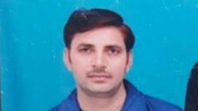 CRPF personnel Ram Mehar, a resident of Kheri Man Singh village in Karnal district, was killed in a Naxal attack in Chhattisgarh recently. (HT File) CRPF personnel Ram Mehar, a resident of Kheri Man Singh village in Karnal district, was killed in a Naxal attack in Chhattisgarh recently. (HT File)