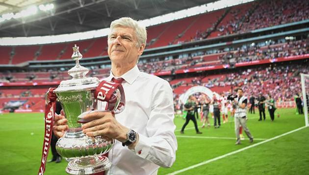 Arsene Wenger guided Arsenal to FA Cup victory with a win over Chelsea. (The FA via Getty Images) Arsene Wenger guided Arsenal to FA Cup victory with a win over Chelsea. (The FA via Getty Images)