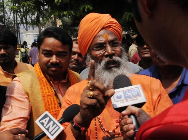 A file picture of BJP MP Sakshi Maharaj.(Subhankar Chakraborty/HT PHOTO)