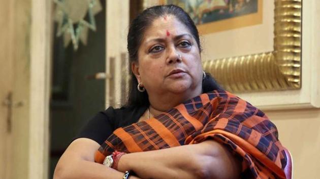 Rajasthan chief minister Vasundhara Raje. (Himanshu Vyas/HT File Photo) Rajasthan chief minister Vasundhara Raje. (Himanshu Vyas/HT File Photo)