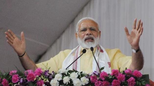 Modi has successfully re-invented himself as the scourge of the corrupt rich and as a prime minister who will reboot the economy while wiping out the accumulated hoards of black money. (RAJIB JYOTI SARMA/Hindustan Times) Modi has successfully re-invented himself as the scourge of the corrupt rich and as a prime minister who will reboot the economy while wiping out the accumulated hoards of black money. (RAJIB JYOTI SARMA/Hindustan Times)