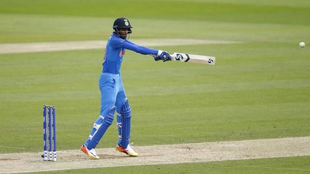 Harik Pandya slammed a magnificent 80 off 54 balls as India reached 324/7. (REUTERS) Harik Pandya slammed a magnificent 80 off 54 balls as India reached 324/7. (REUTERS)