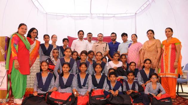 Nandal has said he will take care of the adopted girls for their entire school years.(HT Photo)
