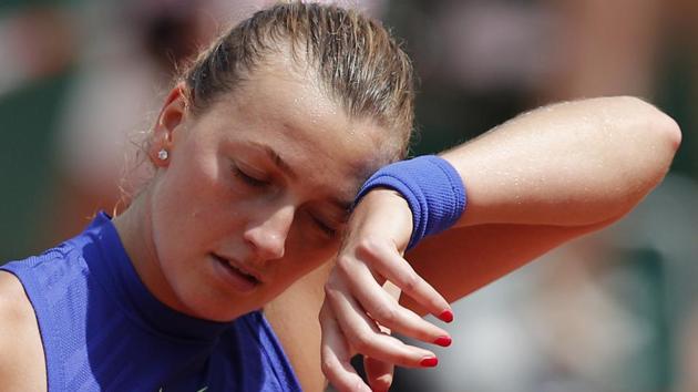 Petra Kvitova of the Czech Republic lost in two sets to USA’s Bethanie Mattek-Sands. (AP) Petra Kvitova of the Czech Republic lost in two sets to USA’s Bethanie Mattek-Sands. (AP)