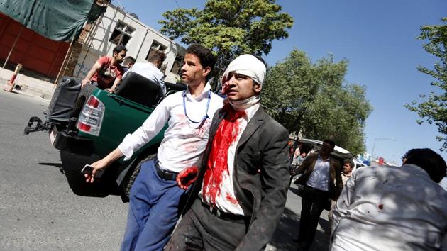 Houses hundreds of metres away from the blast were damaged with windows and doors blown off their hinges. (REUTERS)