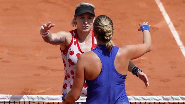 Mattek-Sands prevailed 6-7 (5-7), 6-7 (5-7) to send Kvitova packing from the tournament. (REUTERS) Mattek-Sands prevailed 6-7 (5-7), 6-7 (5-7) to send Kvitova packing from the tournament. (REUTERS)