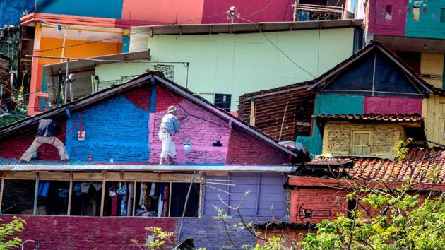 The houses were re-painted in a dizzying array of colours during a month-long overhaul which cost about USD 200,000, and the polluted river nearby was also cleaned up. (SURYO WIBOWO / AFP) The houses were re-painted in a dizzying array of colours during a month-long overhaul which cost about USD 200,000, and the polluted river nearby was also cleaned up. (SURYO WIBOWO / AFP)