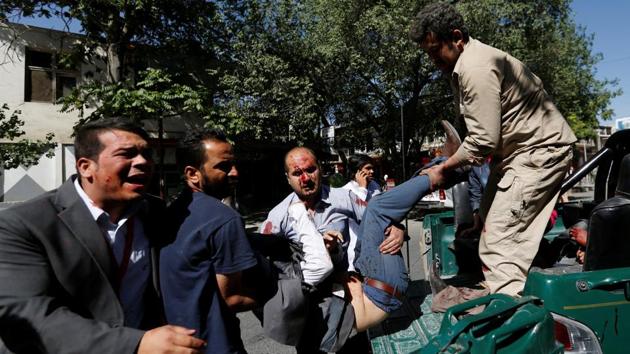 The Indian and US embassies are also close to the site of the blast in the Afghan capital’s diplomatic enclave. (Mohammad Ismail / REUTERS)