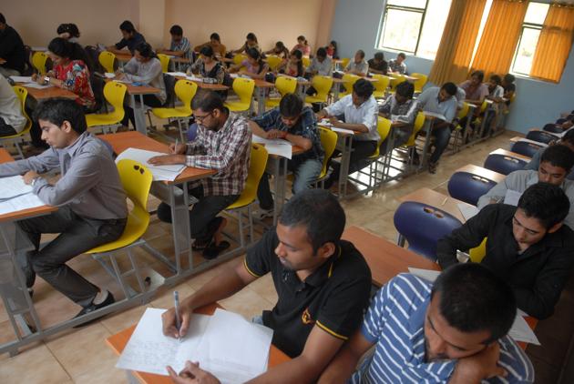 According to Congress, as many as 47,583 students of the Gujarat board, who had given the test in Gujarati, would be ‘subjected to injustice in the admission’. (Hemant Mishra/Mint)