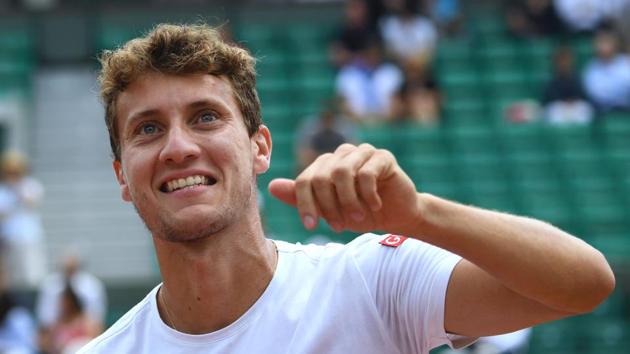Argentina's Renzo Olivo caused a shock after beating France's Jo-Wilfried Tsonga in the second round. (AFP) Argentina's Renzo Olivo caused a shock after beating France's Jo-Wilfried Tsonga in the second round. (AFP)