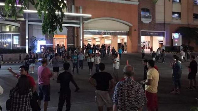 Gunfire and explosions have been heard outside the Resorts World hotel in Manila. (Twitter Photo) Gunfire and explosions have been heard outside the Resorts World hotel in Manila. (Twitter Photo)