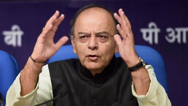 Union minister Arun Jaitley addresses a press conference in New Delhi on Thursday. (PTI PHOTO) Union minister Arun Jaitley addresses a press conference in New Delhi on Thursday. (PTI PHOTO)