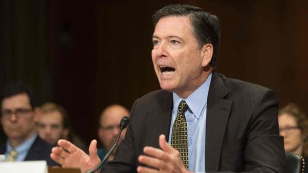 (FILES) This file photo taken on May 3, 2017 shows FBI Director James Comey testifying before the Senate Judiciary Committee on Capitol Hill in Washington, DC. (AFP) (FILES) This file photo taken on May 3, 2017 shows FBI Director James Comey testifying before the Senate Judiciary Committee on Capitol Hill in Washington, DC. (AFP)