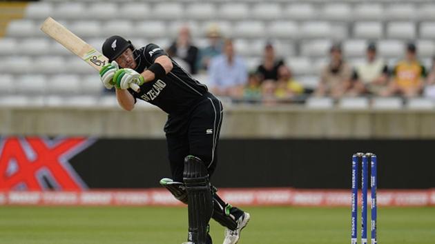 Martin Guptill got off to a good start as he hit five boundaries in the first six overs before being dismissed by Josh Hazlewood. (Getty Images) Martin Guptill got off to a good start as he hit five boundaries in the first six overs before being dismissed by Josh Hazlewood. (Getty Images)