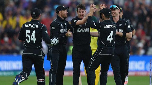 Adam Milne joined the party as he removed Aaron Finch and Moises Henriques in quick succession to put Australia in all sorts of trouble. (Getty Images) Adam Milne joined the party as he removed Aaron Finch and Moises Henriques in quick succession to put Australia in all sorts of trouble. (Getty Images)