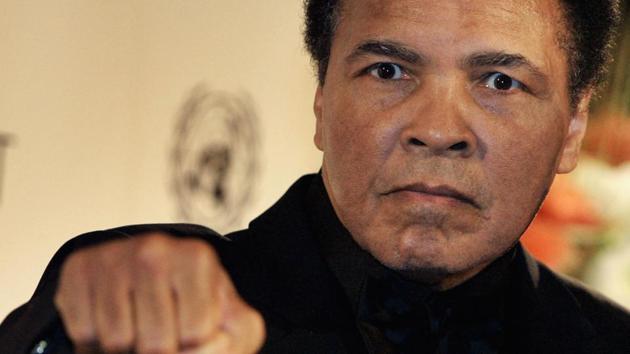 Muhammad Ali at the Otto-Hahn-Peace-Medal Award Presentation on December 17, 2005 in Berlin, Germany. (Carsten Koall/Getty Images) Muhammad Ali at the Otto-Hahn-Peace-Medal Award Presentation on December 17, 2005 in Berlin, Germany. (Carsten Koall/Getty Images)