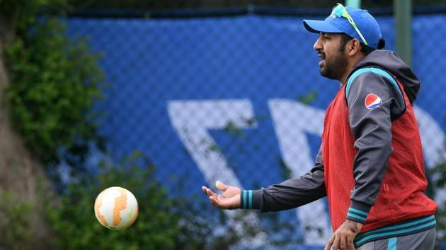 Pakistan's Sarfraz Ahmed takes part in a nets practice session at Edgbaston cricket ground. (AFP) Pakistan's Sarfraz Ahmed takes part in a nets practice session at Edgbaston cricket ground. (AFP)