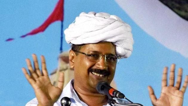 AAP chief and Delhi chief minister Arvind Kejriwal addresses a public meeting in Surat. (PTI File Photo) AAP chief and Delhi chief minister Arvind Kejriwal addresses a public meeting in Surat. (PTI File Photo)