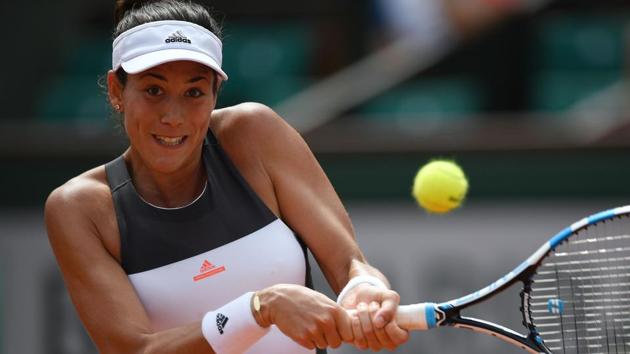 Defending champion Garbine Muguruza defeated Kazakhstan's Yulia Putintseva in straight sets to move to the 4th round. (AFP) Defending champion Garbine Muguruza defeated Kazakhstan's Yulia Putintseva in straight sets to move to the 4th round. (AFP)