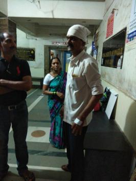 Deepak Neekale received eight stitches to his head.(HT)
