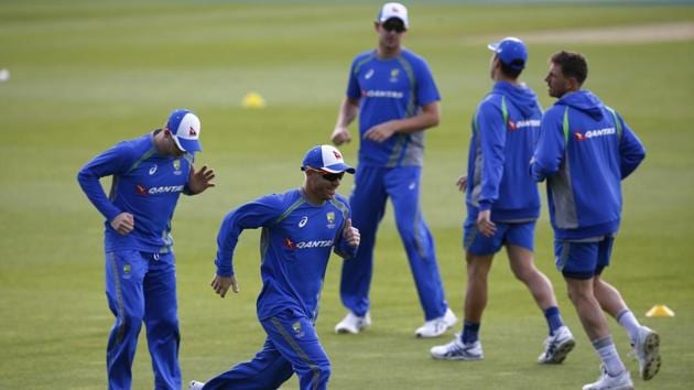 Australian cricket team during a practice session ahead of their ICC Champions Trophy 2017 match against Bangladesh. (REUTERS) Australian cricket team during a practice session ahead of their ICC Champions Trophy 2017 match against Bangladesh. (REUTERS)