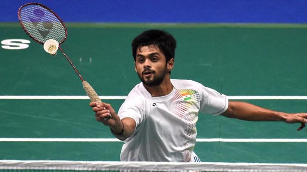 Sai Praneeth of India plays a shot against Indonesia's Jonatan Christie at the Thailand Open Grand Prix Gold. (AFP) Sai Praneeth of India plays a shot against Indonesia's Jonatan Christie at the Thailand Open Grand Prix Gold. (AFP)