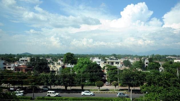 With development and infrastructure upgrade in Chandigarh, SAS Nagar, Panchkula and the periphery, green cover is receding; officials claim that there is no significant dip in the tree count (Anil Dayal/HT Photo) With development and infrastructure upgrade in Chandigarh, SAS Nagar, Panchkula and the periphery, green cover is receding; officials claim that there is no significant dip in the tree count (Anil Dayal/HT Photo)