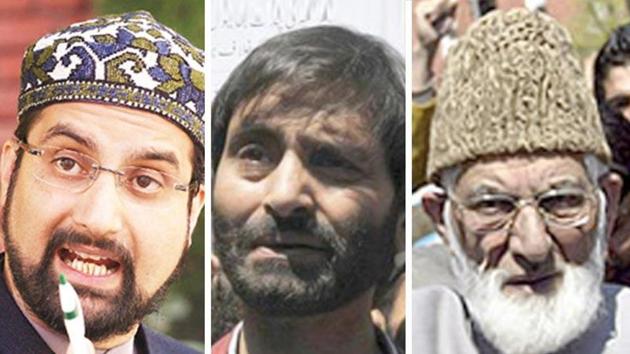 A combination photo of Kashmiri separatist leaders Mirwaiz Umar Farooq, Yasin Malik, Syed Ali Shah Geelani. (Agencies) A combination photo of Kashmiri separatist leaders Mirwaiz Umar Farooq, Yasin Malik, Syed Ali Shah Geelani. (Agencies)