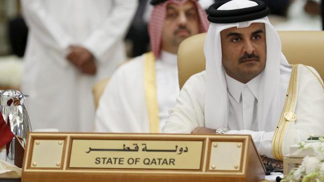 The Emir of Qatar Tamim bin Hamad al-Thani attends the final session of the South American-Arab Countries summit, in Riyadh November 11, 2015. Saudi Arabia, Bahrain, Egypt and UAE on June 5, 2017, cut diplomatic ties to Qatar amid a deepening rift between Gulf Arab nations.(Reuters File)