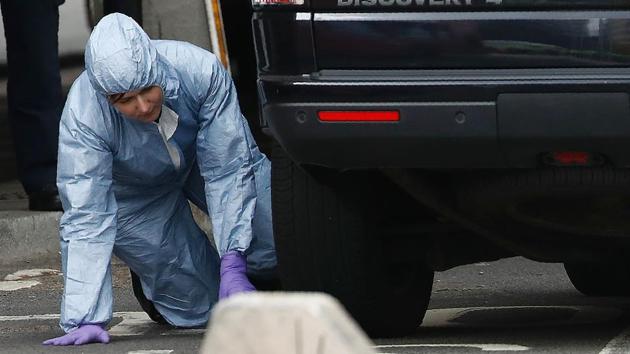 Police forensic officers work near Borough Market in London on June 5, 2017, as they continue their investigation following the June 3 terror attack. British police have made several arrests in two dawn raids following the attacks, claimed by the Islamic State group, which left seven people dead. (AFP) Police forensic officers work near Borough Market in London on June 5, 2017, as they continue their investigation following the June 3 terror attack. British police have made several arrests in two dawn raids following the attacks, claimed by the Islamic State group, which left seven people dead. (AFP)