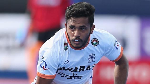 Harmanpreet Singh scored two goals as India defeated Belgium 3-2 in the three-nations hockey tournament. (Getty Images) Harmanpreet Singh scored two goals as India defeated Belgium 3-2 in the three-nations hockey tournament. (Getty Images)