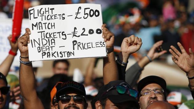 The placard game was also on point as spectators came up with witty captions. (REUTERS) The placard game was also on point as spectators came up with witty captions. (REUTERS)