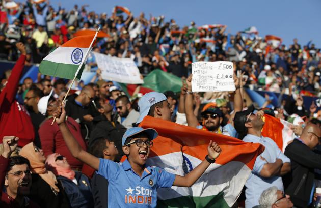 Indian fans celebrate after their team’s impressive victory over Pakistan. (REUTERS) Indian fans celebrate after their team’s impressive victory over Pakistan. (REUTERS)