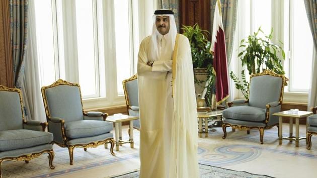 In this Aug. 3, 2015 file photo, Qatar Emir Sheik Tamim bin Hamad Al-Thani waits for the arrival of US Secretary of State John Kerry ahead of their meeting, at Diwan Palace in Doha, Qatar. (AP File) In this Aug. 3, 2015 file photo, Qatar Emir Sheik Tamim bin Hamad Al-Thani waits for the arrival of US Secretary of State John Kerry ahead of their meeting, at Diwan Palace in Doha, Qatar. (AP File)