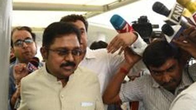AIADMK leader T T V Dhinakaran. (Ravi Choudhary/HT File Photo) AIADMK leader T T V Dhinakaran. (Ravi Choudhary/HT File Photo)