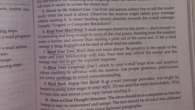 A picture of the line from the book, Business Communication by CB Gupta. A picture of the line from the book, Business Communication by CB Gupta.