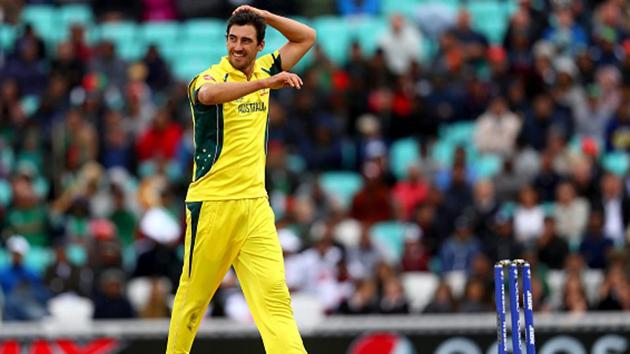 Mitchell Starc delivered a triple-wicket maiden over as Bangladesh were bundled out for 182 in 44.3 overs. (Getty Images)