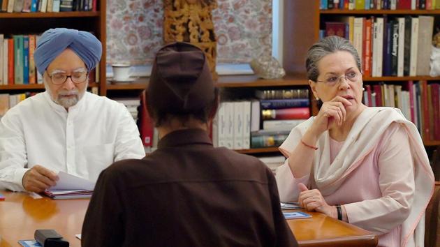 Manmohan Singh and Congress president Sonia Gandhi at the Congress Working Committee (CWC) meeting in New Delhi. (PTI Photo) Manmohan Singh and Congress president Sonia Gandhi at the Congress Working Committee (CWC) meeting in New Delhi. (PTI Photo)
