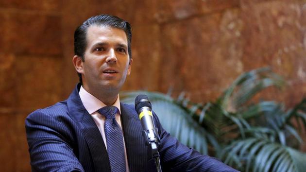 Donald Trump Jr., executive vice president of The Trump Organization, discusses the expansion of Trump hotels, Monday, June 5, 2017, in New York. (AP) Donald Trump Jr., executive vice president of The Trump Organization, discusses the expansion of Trump hotels, Monday, June 5, 2017, in New York. (AP)